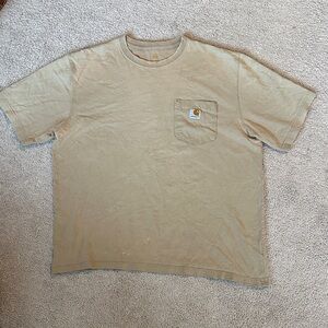Carhartt Men's Khaki Short Sleeve Tee
